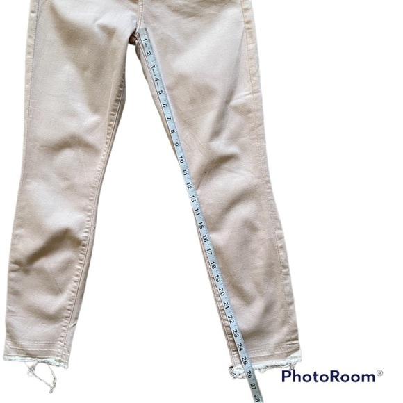 7 For All Mankind High Rise Ankle Skinny Blush Jeans | 25 - Picture 5 of 7